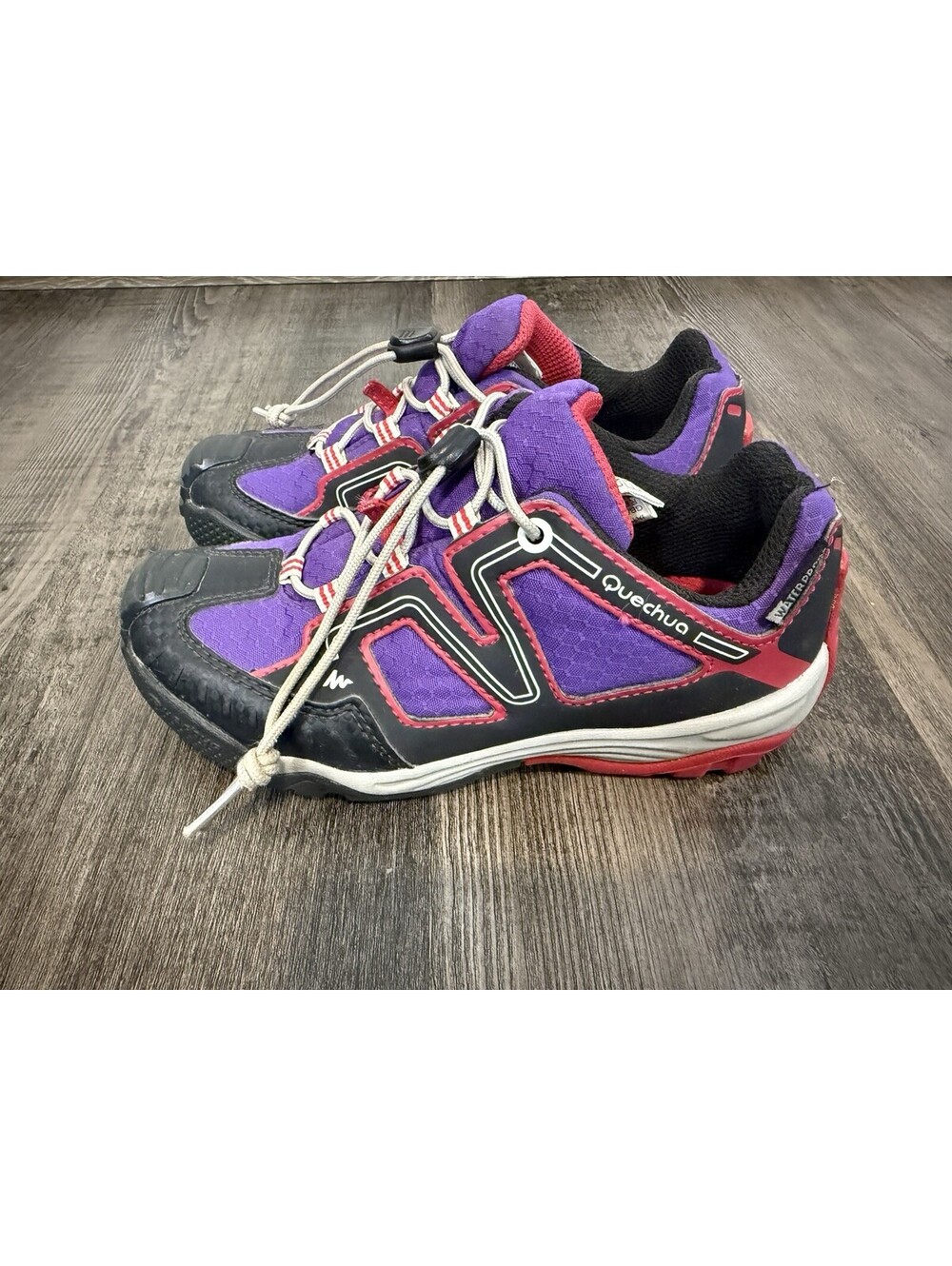 Quechau Crossrock Hiking Shoes Kids Sz 11 Girls Pink Purple Oxylane Essensole